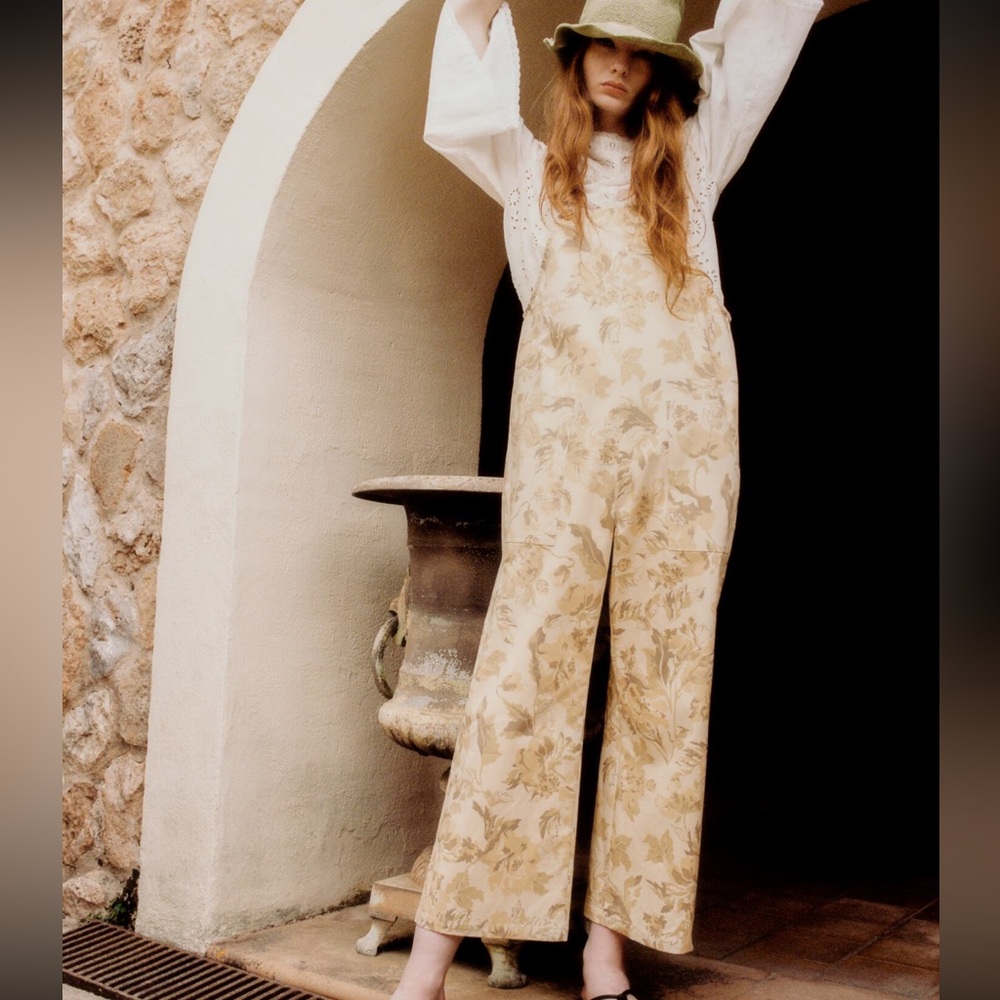 Zara Floral Overalls